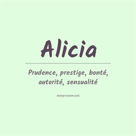 aylica|Prénom Alicia : Origine